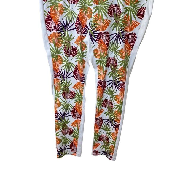 Ashley Stewart Hawaiian Floral Tropical Print Jeans Sz 16 - Picture 3 of 9